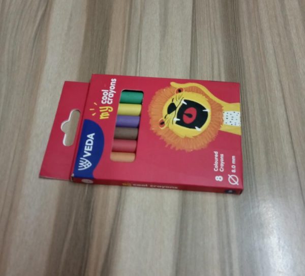 Veda 8 Colour Crayons